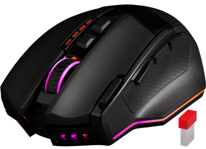 Mysz komputerowa Redragon Sniper Pro Wireless/USB Czarna (RED-M801P-RGB) - obraz 12