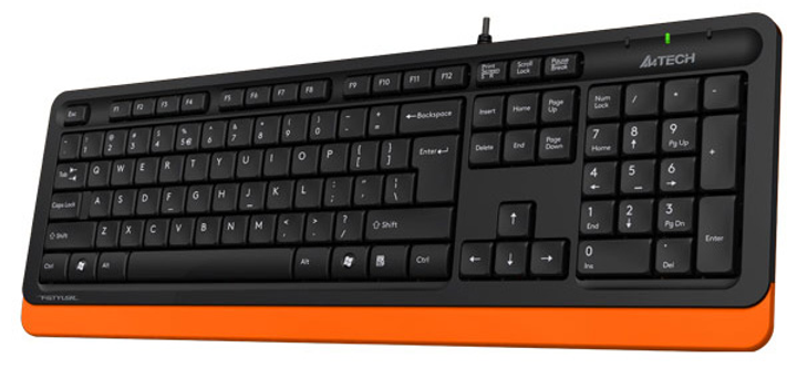 Klawiatura przewodowa A4Tech FK10 USB Pomarańczowa (A4TKLA46451) - obraz 4