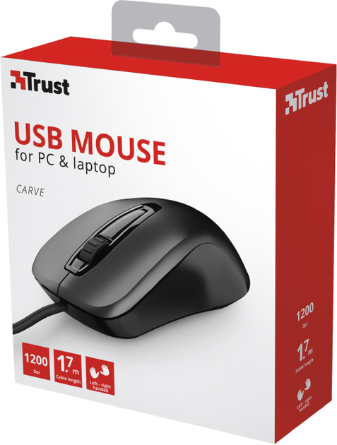 Миша Trust Carve USB Black (23733) - зображення 11