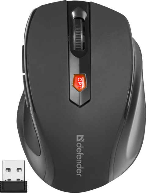 Миша Defender Ultra MM-315 Wireless Black (52315) - зображення 5
