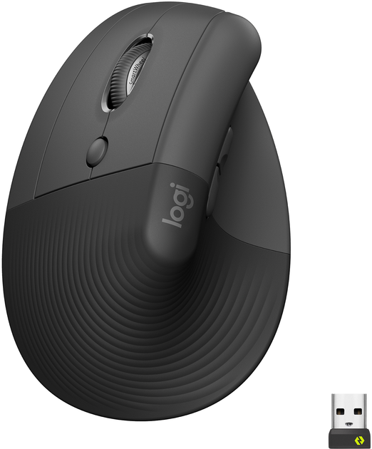 Миша Logitech Lift Left Vertical Ergonomic Wireless/Bluetooth Graphite (910-006474) - зображення 1