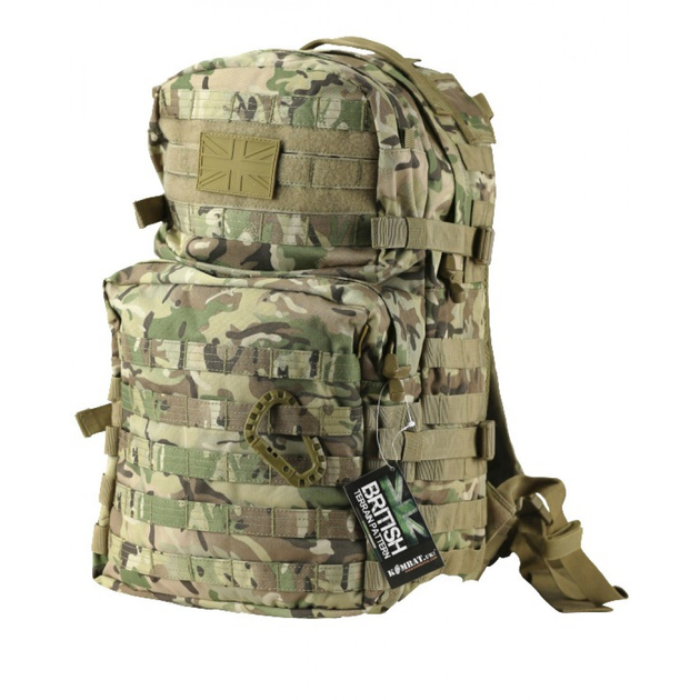 Рюкзак тактический с ремнем KOMBAT UK Medium Assault Pack 40л Мультикам - изображение 1