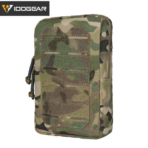 Универсальная тактическая сумка MOLLE вертикальная сумка для мелочей MC IDOGEAR BG3578 Премиум качество армии США Мультикам - изображение 1