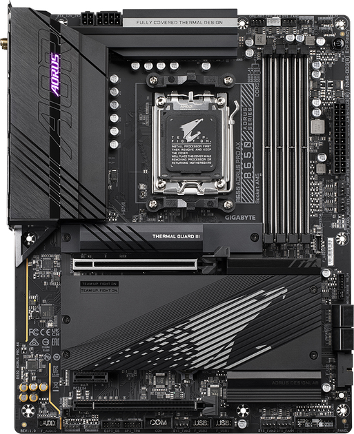 Материнська плата Gigabyte B650 Aorus Pro AX (sAM5, AMD B650, PCI-Ex16) - зображення 1