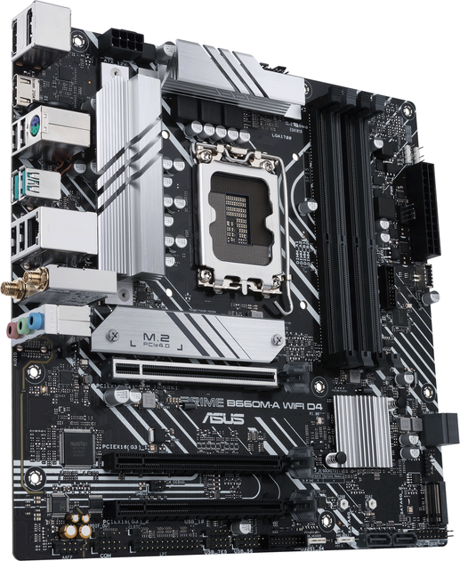 Материнська плата Asus PRIME B660M-A Wi-Fi D4 (s1700, Intel B660, PCI-Ex16) - зображення 2