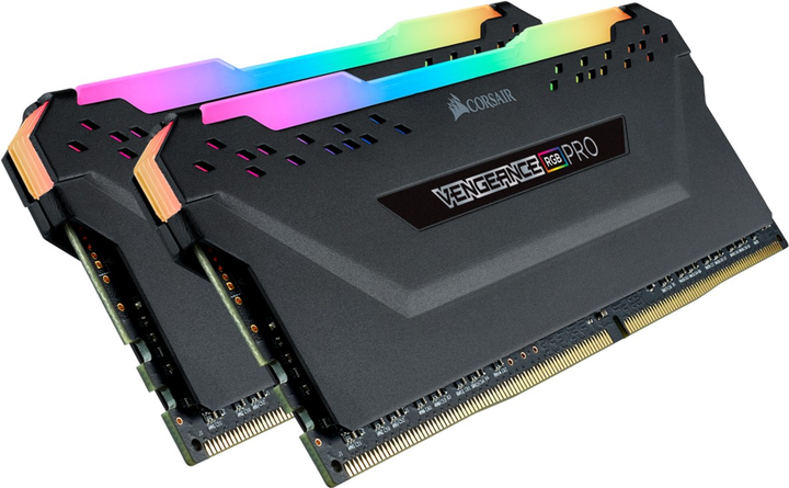 Оперативна пам'ять Corsair DDR4-3200 16384MB PC4-25600 (Kit of 2x8192) Vengeance RGB Pro SL Black (CMH16GX4M2Z3200C16) - зображення 3