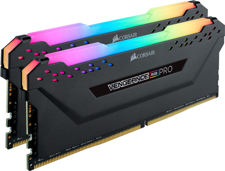Оперативна пам'ять Corsair DDR4-3200 16384MB PC4-25600 (Kit of 2x8192) Vengeance RGB Pro Black (CMW16GX4M2C3200C16) - зображення 2
