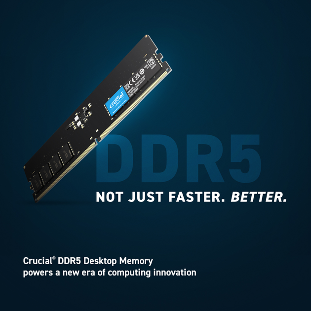 Оперативна пам'ять Crucial DDR5-4800 32768MB PC4-38400 (CT32G48C40U5) - зображення 2