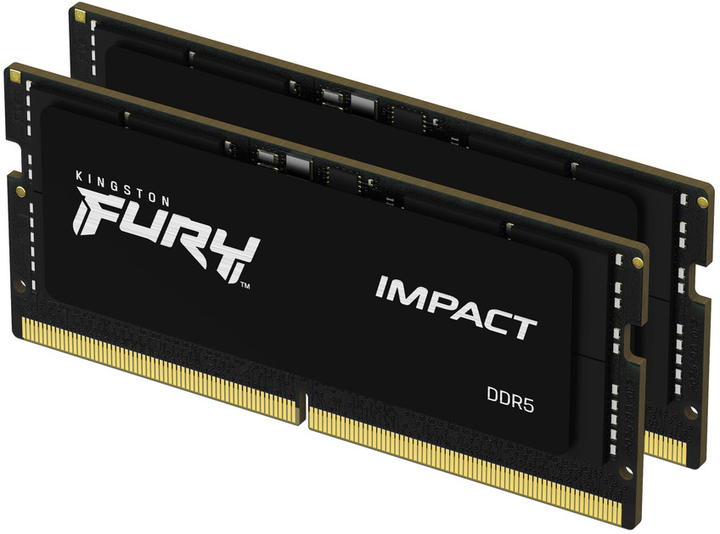 Оперативна пам'ять Kingston Fury SODIMM DDR5-4800 16384MB PC5-38400 (KF548S38IBK2-16) - зображення 1