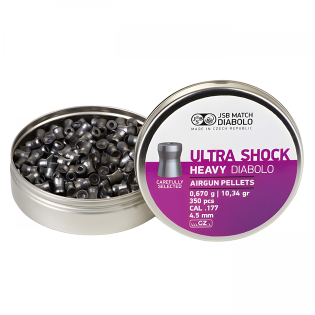 Пули JSB Ultra Shock 4.50мм, 0.67г, 350шт - изображение 1