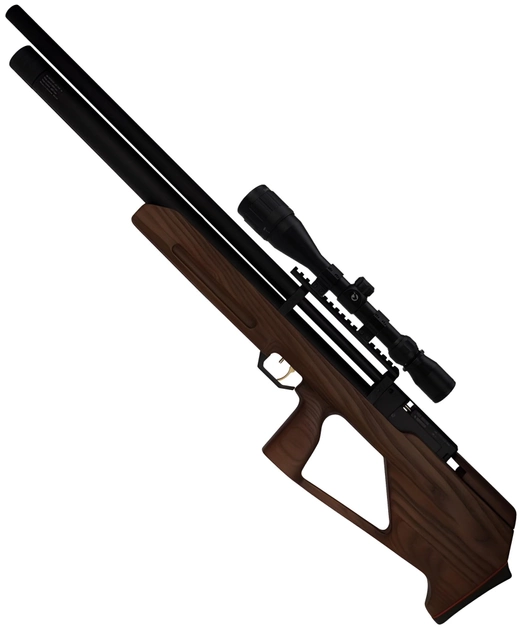 PCP Гвинтівка Zbroia Козак 550/290 Дерево з оптичним прицілом 4х32 - зображення 1