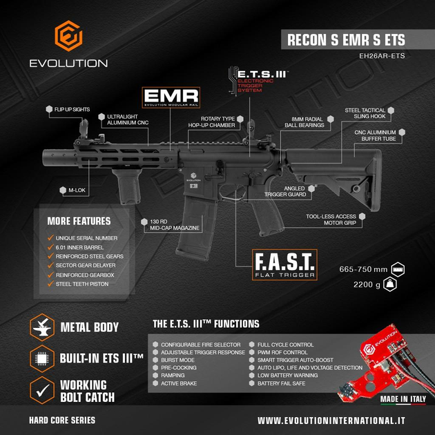 Штурмова гвинтівка Recon S EMR S ETS Evolution - изображение 2