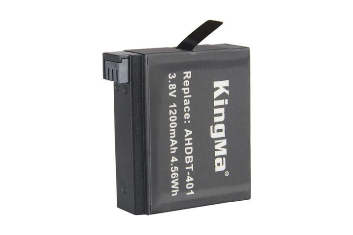 2-Pack AHDBT-401 комплект из 2 аккумуляторов KingMa для GoPro AHDBT-401 (2 x 1200 mAh) - Фото 5 2-Pack AHDBT-401 комплект из 2 аккумуляторов KingMa для GoPro AHDBT-401 (2 x 1200 mAh) - зображення 5