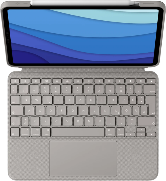 Обкладинка-клавіатура Logitech Combo Touch для Apple iPad Pro 11" 1st/2nd/3rd Gen Sand (920-010172) - зображення 1
