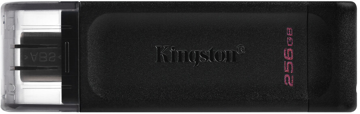 Pendrive Kingston DataTraveller 70 256 GB USB typu C. czarny (DT70/256 GB) - obraz 2