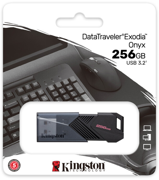 Pendrive Kingston DataTraveler Exodia Onyx 256 GB USB 3.2 Gen 1. czarny (DTXON/256 GB) - obraz 11