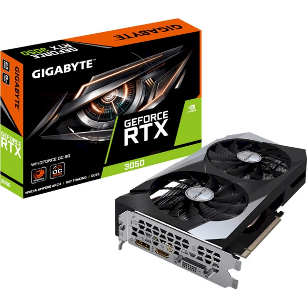 GIGABYTE GeForce RTX 3050 WINDFORCE OC 8G (GV-N3050WF2OC-8GD) - зображення 2