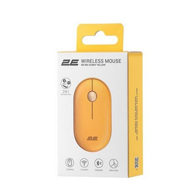 2E MF300 Silent WL BT Sunny yellow (2E-MF300WYW) - изображение 5