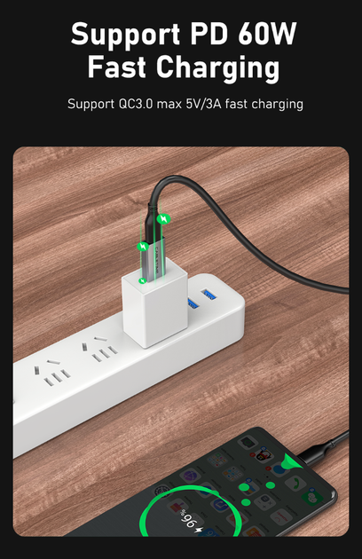 Переходник Cabletime USB3.0 A Male - USB Type C Female OTG (CP77G) - Фото 5 Переходник Cabletime USB3.0 A Male - USB Type C Female OTG (CP77G) - изображение 5