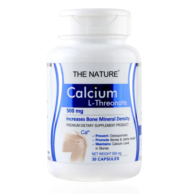 Тайский кальций в капсулах 600 мг Calcium L-Threonate 30 шт The nature (8859050962385) - изображение 1