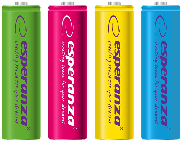 Akumulator Esperanza Ni-MH AA 2000 mAh 4 szt. (EZA108) - obraz 1