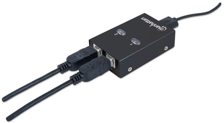 Manhattan 2-portowy przełącznik KVM USB (162005) - obraz 3