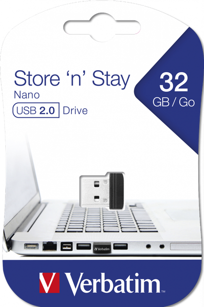 Verbatim Store 'n' Stay NANO USB Drive 32GB Black (98130) - зображення 3