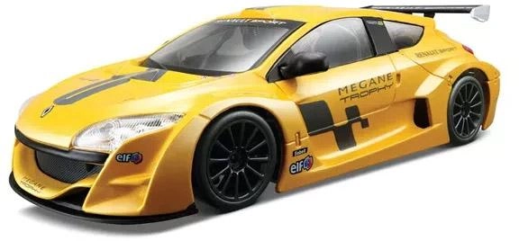 Samochód Bburago Renault Megane Trophy 1:24 Żółty metalik (18-22115) - obraz 1