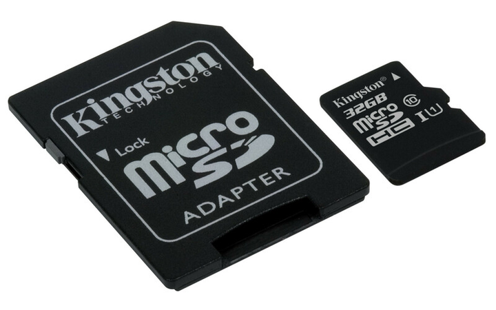 Kingston microSDHC 32 GB Canvas Select Class 10 UHS-I U1 + adapter SD (SDCS/32 GB) - obraz 2