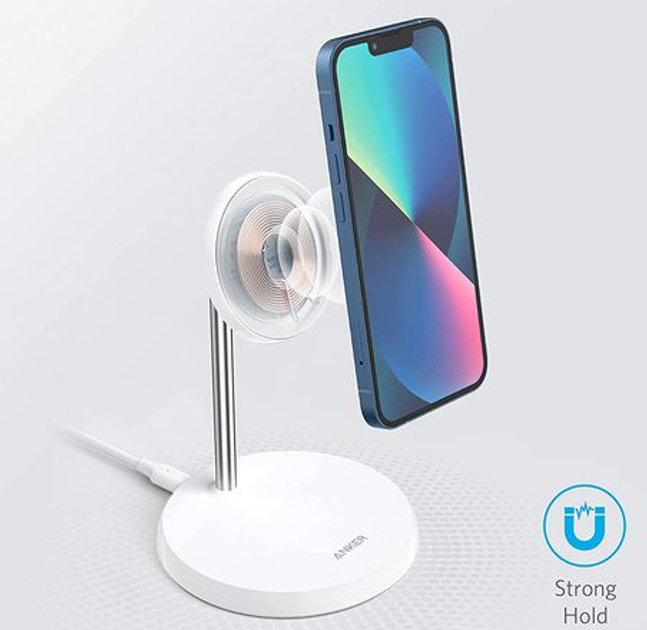 Ładowarka bezprzewodowa Anker PowerWave Select, biała, bezprzewodowa (A2540G21) - obraz 2