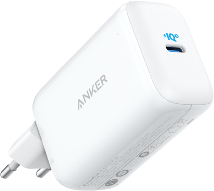 Ładowarka ścienna Anker PowerPort III - 65W Pod PPS+GaN biała (A2712H21) - obraz 1