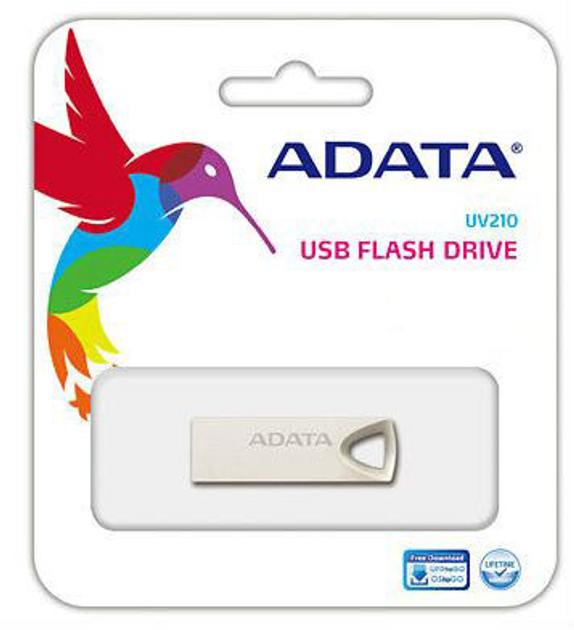 ADATA UV210 64 GB USB 2.0 Srebrny (AUV210-64G-RGD) - obraz 4