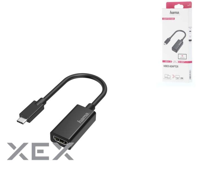 Переходник USB-C to HDMI Ultra HD 4K Black Hama (00200315) – фото ...