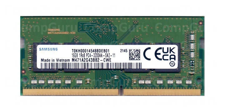 Оперативная память для ноутбука Samsung DDR4 16GB 3200MHz SO-DIMM