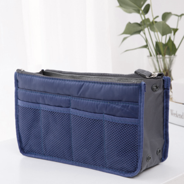 Органайзер в женскую сумку Bag-in-bag темно-синий - изображение 2
