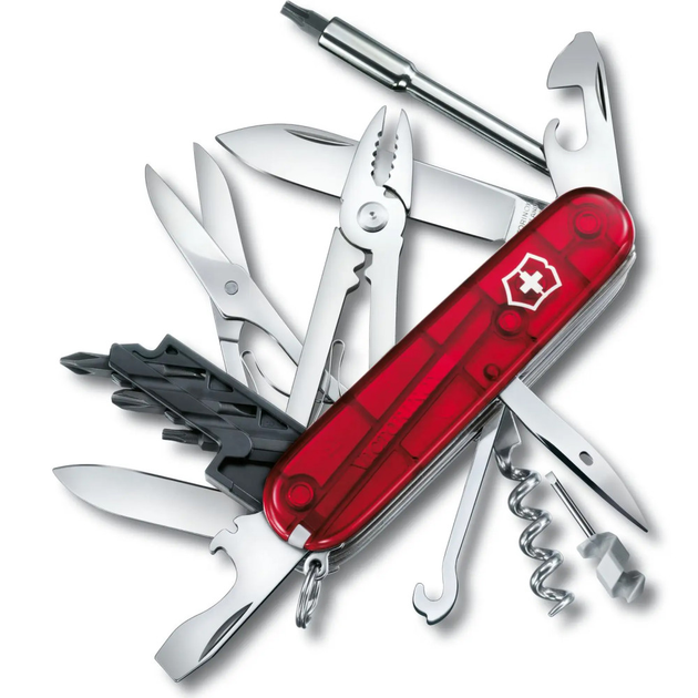 Ніж Victorinox Cybertool S Transparent Red (1049-Vx17605.T) - зображення 1