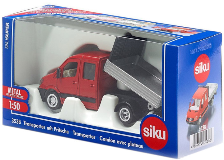 Модель Siku (1:50) Автомобіль з відкритою платформою Червоний (3538) - зображення 1