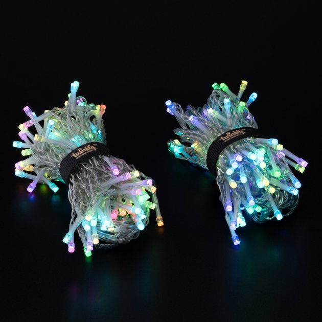 Girlanda LED Smart LED Twinkly Icicle RGB 190, BT+WiFi, Gen II, kabel przezroczysty IP44 (TWI190STP-TEU) - obraz 3