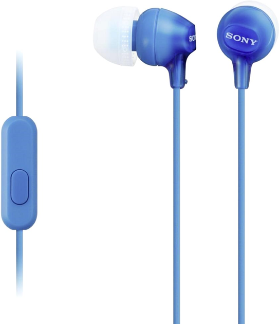 Навушники Sony MDR-EX15AP Blue (MDREX15APLI.CE7) - зображення 1