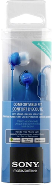 Навушники Sony MDR-EX15AP Blue (MDREX15APLI.CE7) - зображення 2