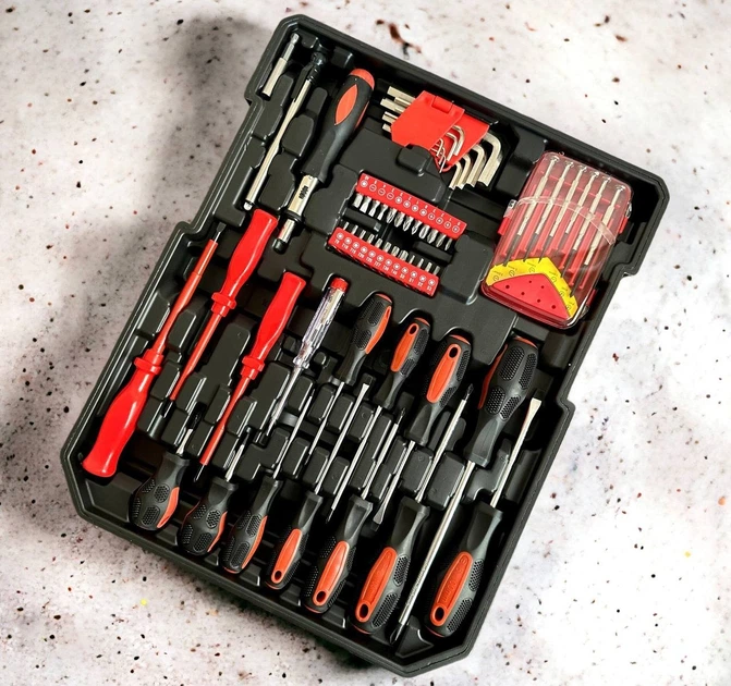 Большой набор инструментов в чемодане Swiss kraft 408 предметов