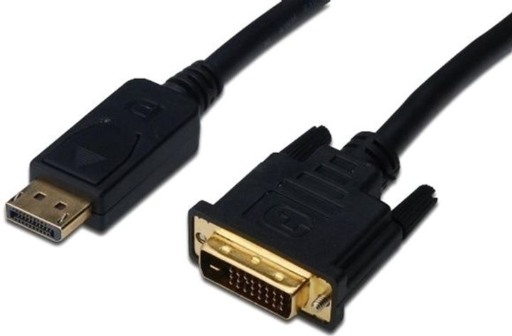 Кабель Digitus DisplayPort-DVI-D (AM/AM) 2 м Black (AK-340301-020-S) - зображення 1