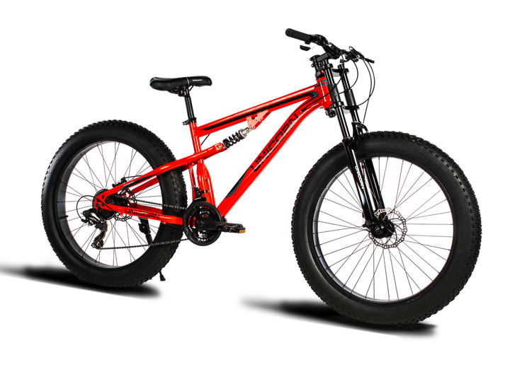 Горный велосипед Unicorn BV Godzilla Fat-Bike 26″ Рама 17 Красный - Фото 1 Горный велосипед Unicorn BV Godzilla Fat-Bike 26″ Рама 17 Красный - изображение 1