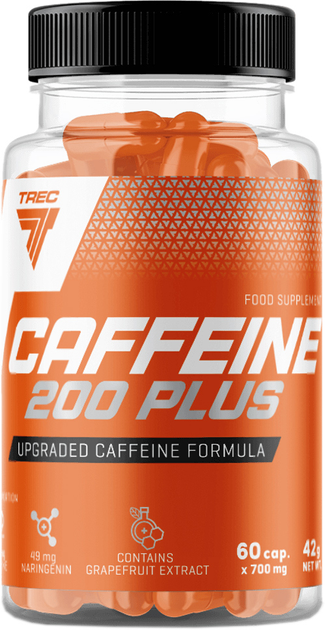 Кофеїн Trec Nutrition Caffeine 200 Plus 60 капсул (5902114017569) - зображення 1
