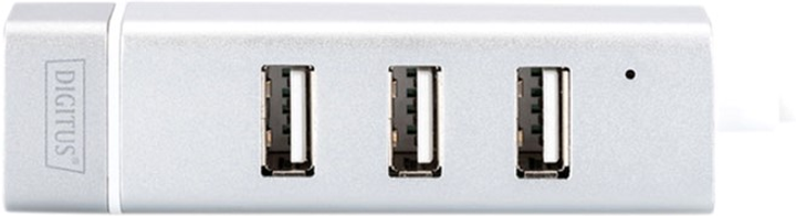 Перехідник Digitus USB Type-C - 3xUSB + Fast Ethernet (DA-70253) - зображення 2