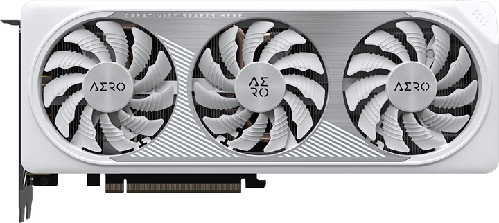 Видеокарта Gigabyte PCI-Ex GeForce RTX 4060 Ti Aero OC 8GB GDDR6 (128bit) (2580/18000) (2 x HDMI, 2 x DisplayPort) (GV-N406TAERO OC-8GD) - изображение 1