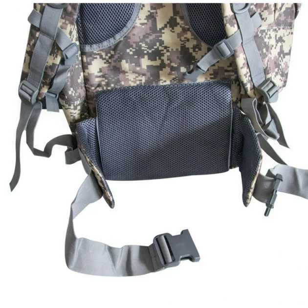 Рюкзак мужской тактический Tactical Travel A21 большой на 70 л походный туристический для охоты и рыбалки Пиксель - изображение 4