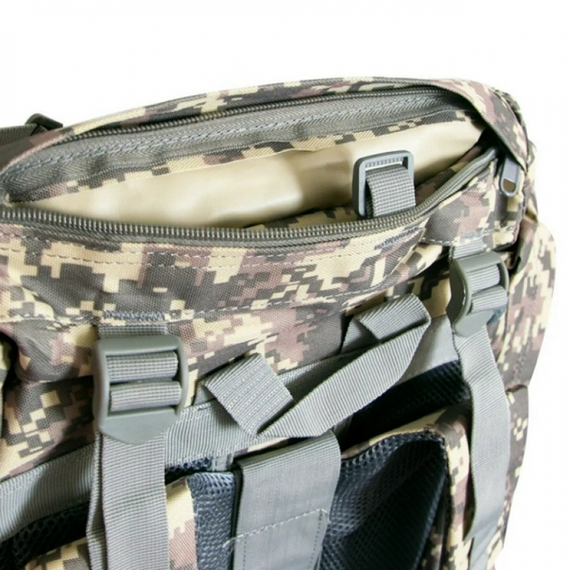 Рюкзак мужской тактический Tactical Travel A21 большой на 70 л походный туристический для охоты и рыбалки Пиксель - изображение 5