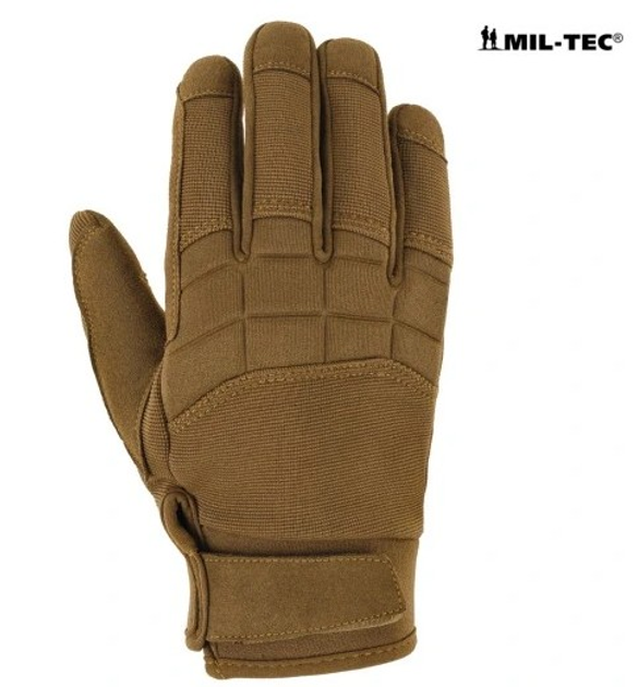Перчатки мужские Mil-Tec размер L регулируемые для правоохранительных органов водонепроницаемые и прочные Койот - изображение 2