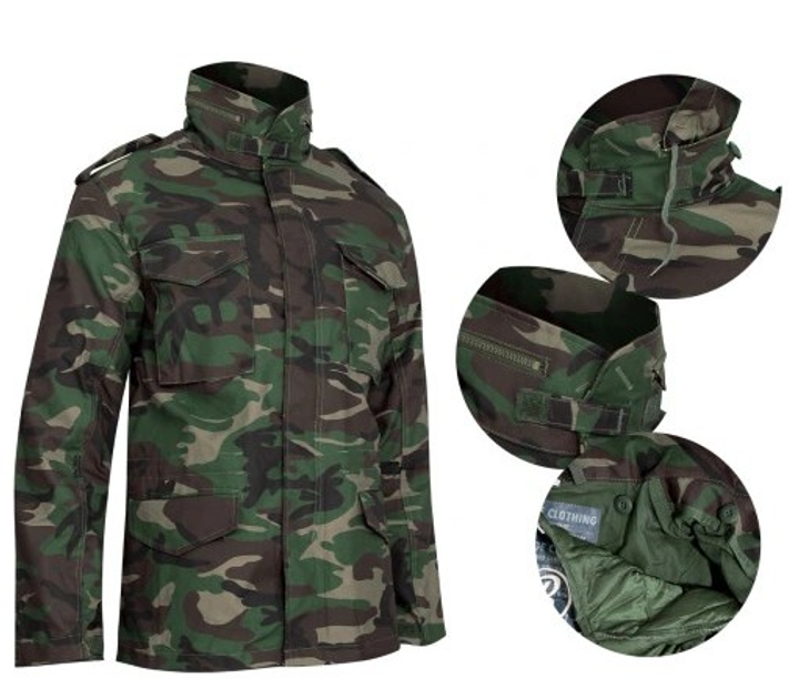 Військова куртка-парка BRANDIT 2in1 2XL Woodland (Alop) - зображення 1